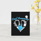 認識度補聴器Asl蝸牛インプラント カード (黄色い花)