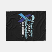 認識度誇りを持ったの母 フリースブランケット (正面(横))