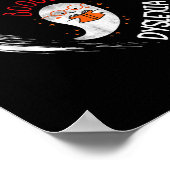 認識度読のハート衣服赤かわいい幽霊本 ポスター (角)