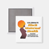 認識度黒母体の健康増進 マグネット (正面/裏面)