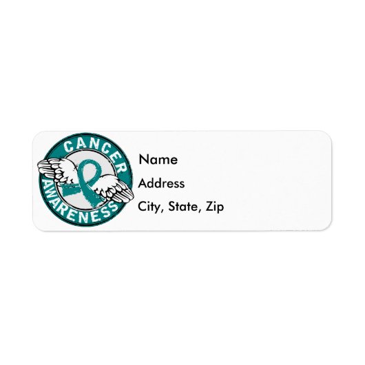 認識度14卵巣がん ラベル (正面)