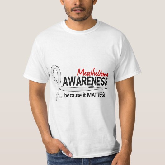 認識度2の中皮腫 Tシャツ (正面)
