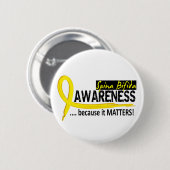 認識度2の二分脊椎 缶バッジ (正面&裏面)