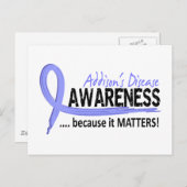 認識度2アジソン病 ポストカード (正面/裏面)