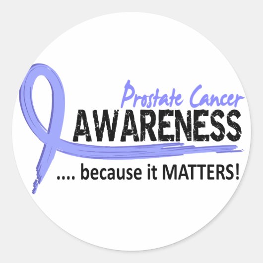 認識度2前立腺がん ラウンドシール (正面)