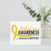 認識度2小児がん ポストカード (スタンド正面)