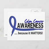 認識度2結腸がん ポストカード (正面/裏面)