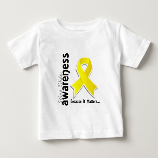 認識度5の背骨のBifida ベビーTシャツ (正面)