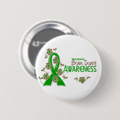 認識度6の外傷性の脳損傷 缶バッジ (正面&裏面)