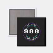 認識度988 – 自殺防止 マグネット (正面/裏面)