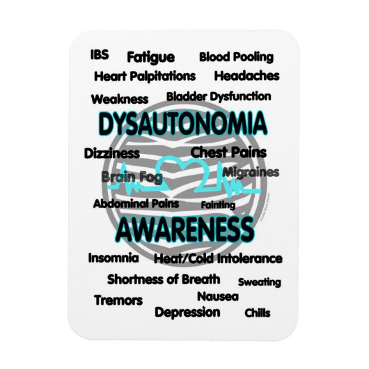 認識度/症状…自律神経障害 マグネット (縦)