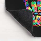 認識度Aslラブサイン言語パズル作品 マウスパッド (コーナー)