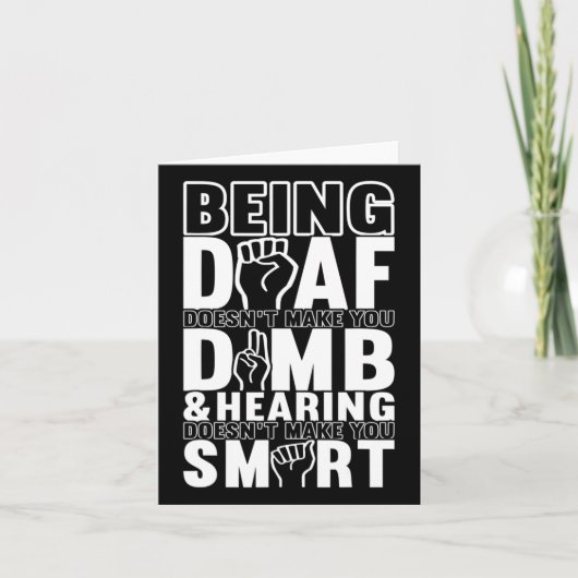 認識度Asl手話アメリカ手話 カード (正面)