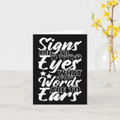 認識度Asl手話アメリカ手話 カード (黄色い花)