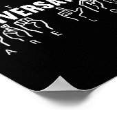 認識度Asl手話アメリカ手話 ポスター (角)