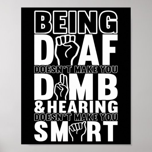 認識度Asl手話アメリカ手話 ポスター (正面)