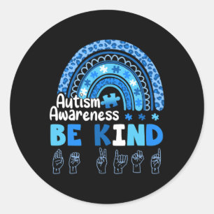 認識度Be Kind Asl手指言語 ラウンドシール