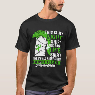認識度Figh I眼黒色腫眼がん Tシャツ