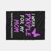 認識度I衣服パープル母のために4 フリースブランケット (正面(横))