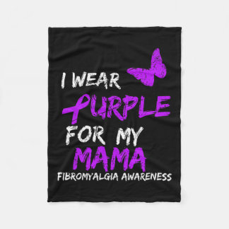 認識度I衣服パープルfor My Mama 5 フリースブランケット