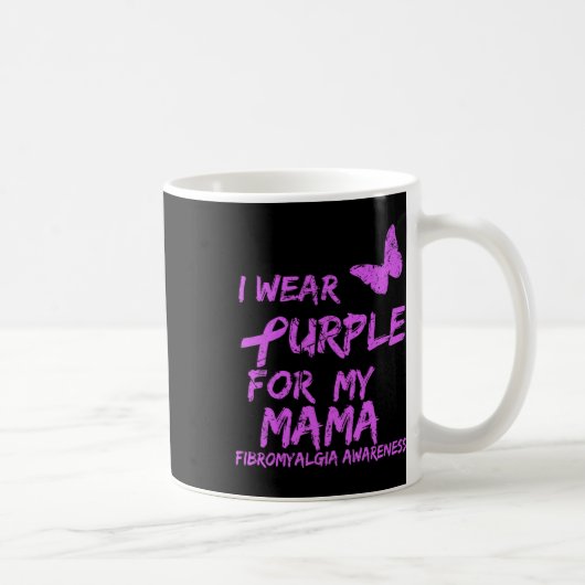 認識度I衣服パープルfor My Mama 6 コーヒーマグカップ (右)
