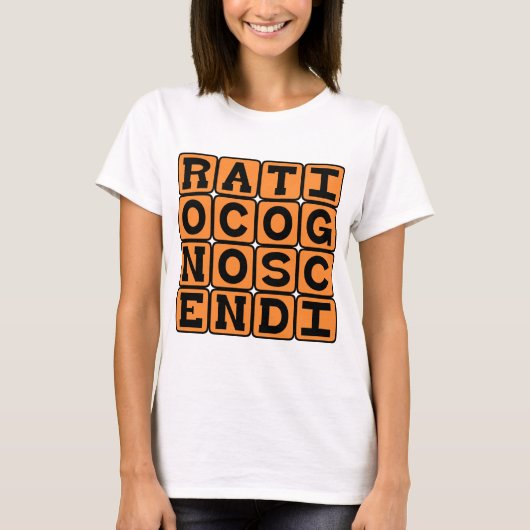 認識根拠 Ratio Cognoscendi Tシャツ (正面)