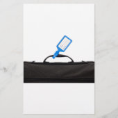 認識票が付いている荷物のバッグ 便箋 (正面)