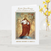 誓いのカードのカトリック兄弟の宗教職業 カード (黄色い花)