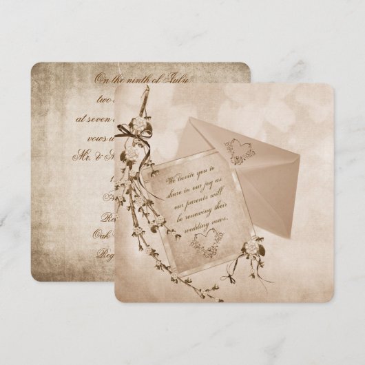 誓いの再確認 招待状 (正面/裏面)