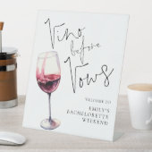 誓いの前にワインを バチェロレッテウィークエンドへようこそ 台座サイン (インサイチュ)