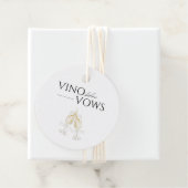 誓いの前にヴィノ　ホワイト フローラル ブライダルシャワー フェイバータグ (インサイチュ)