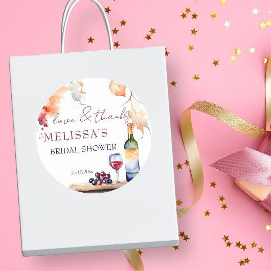 誓いの前にヴィノ ワイナリー ブライダルシャワー ギフト ラウンドシール