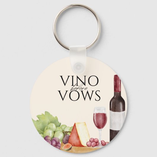 誓いの前にヴィノ【Vino】シャルキュテリーボード ブライダルシャワー キーホルダー (正面)