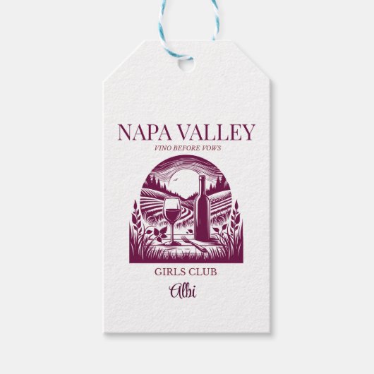 誓いの前にヴィノnapa valley ギフトタグ (正面)