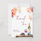 誓いの前にヴィーノ ワイナリー ブライダルシャワー サンキューカード (正面)