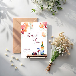 誓いの前にヴィーノ ワイナリー ブライダルシャワー サンキューカード