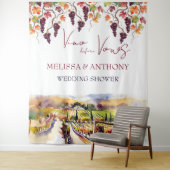 誓いの前にヴィーノ 結婚前のお披露目パーソナライズド タペストリー (インサイチュ)