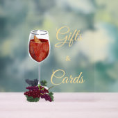 誓いの前のヴィーノブライダルシャワーギフト&カード アクリルサイン (ニュートラル)