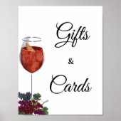 誓いの前のヴィーノブライダルシャワーギフト&カード ポスター (正面)