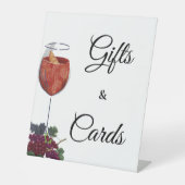 誓いの前のヴィーノブライダルシャワーギフト&カード 台座サイン (正面)