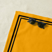 誓いの前インスパイアにシャンパン名オレンジ ビーチタオル (インサイチュ)