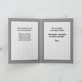 誓いの更新おめでとう シルバーのチューリップ カード (内部)