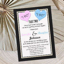 誓いの更新を私は2つ取る 招待状