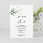 誓いの更新グリーン装飾 招待状 (スタンド正面)