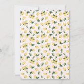 誓いの更新記念日 ウェディング ピンク レモン 招待状 (裏面)