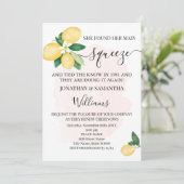 誓いの更新記念日 結婚式 ピンクのレモン 招待状 (スタンド正面)