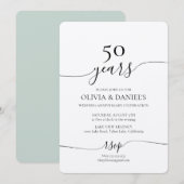 誓いの更新 ウェディングアニバーサリー招待状 招待状 (正面/裏面)