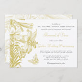 誓いの更新　シルバー　25周年記念日 招待状 (正面/裏面)