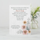 誓いの更新 花を飾った木 招待状 (スタンド正面)