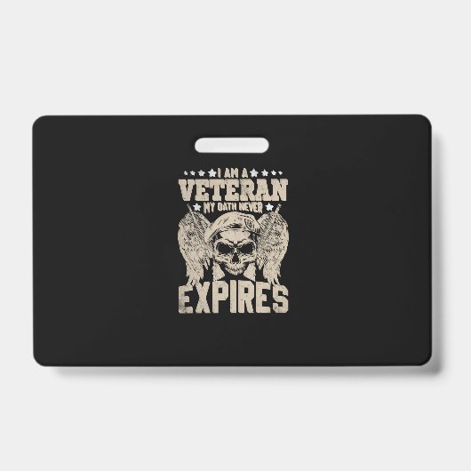 誓いの果てぬ退役軍人だ バッジ (正面)